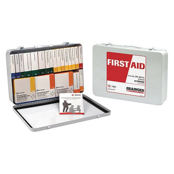 First Aid Kit, First Aid/CPR/BBP, 155 pcs.