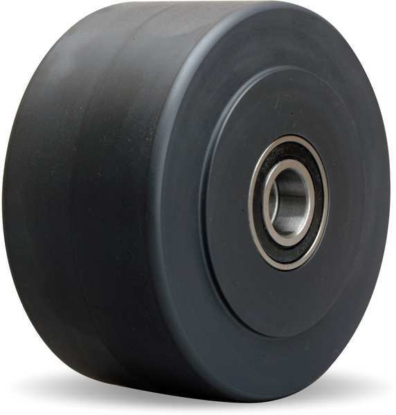 Caster Wheel, Nylon, 6 in., 5400 lb., Black