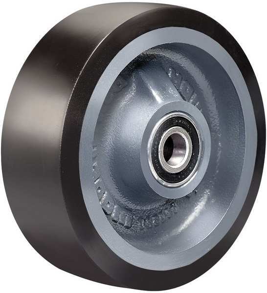 Caster Wheel, Polyurethane, 6 in., 1560 lb.