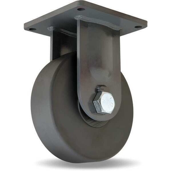 Plte Caster, Rgd, Nylon, 10 in., 8200 lb.