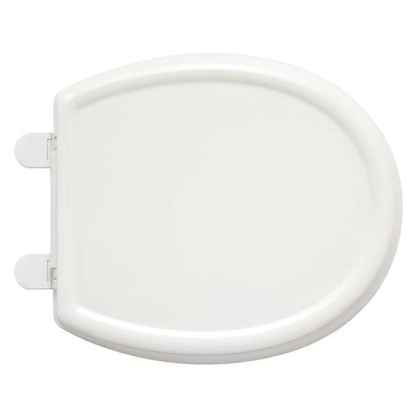 Toilet Seat, With Cover, Plastic, Round, White