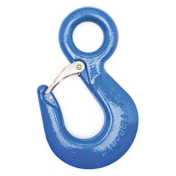 Eye Hoist Hook w/ Latch, PL, #31, 11 Ton, Forged Alloy, Painted Orange