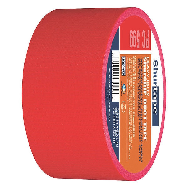 Duct Tape, 55m L, 5-15/16 in. D, Red