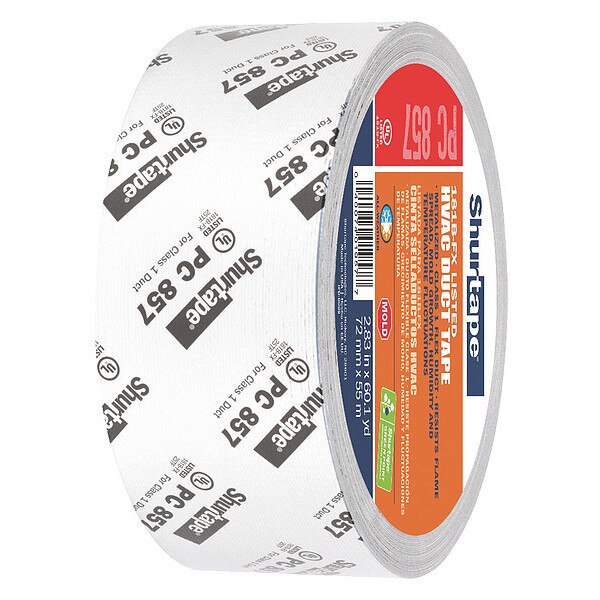 Duct Tape, 55m L, 2-27/32 in. D, Silver