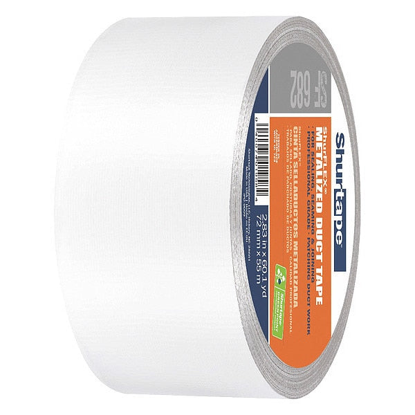 Duct Tape, 55m L, Adhesion 55 oz/in, Silver