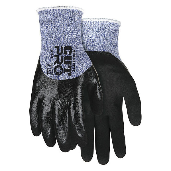 Cut Resistant Coated Gloves, A4 Cut Level, Foam Nitrile, L, 1 PR
