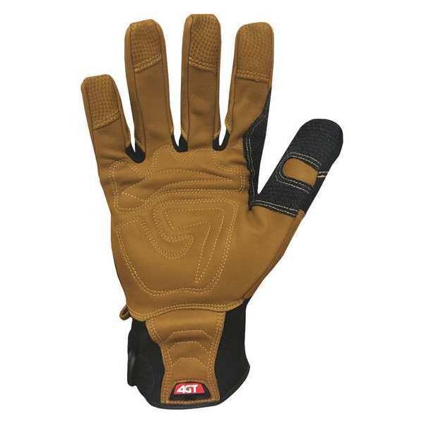 Leather Palm Gloves, 3XL, Unlined, PR