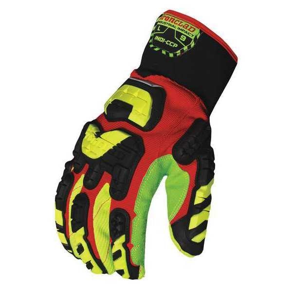 Impact Gloves, Slip On, Corded Cotton, PR