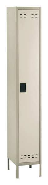 Wardrobe Locker, 12 in W, 18 in D, 78 in H, (1) Tier, (1) Wide, Tan