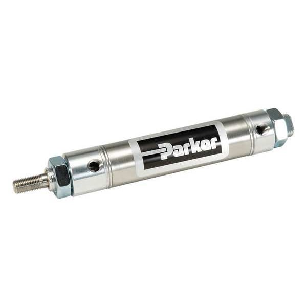 Air Cylinder, 9/16 in Bore, 1/2 in Stroke, Round Body Double Acting