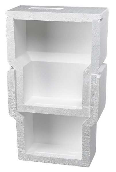 Nestable Bio Insulated Shipper, Foam & Carton, 1-6 Day