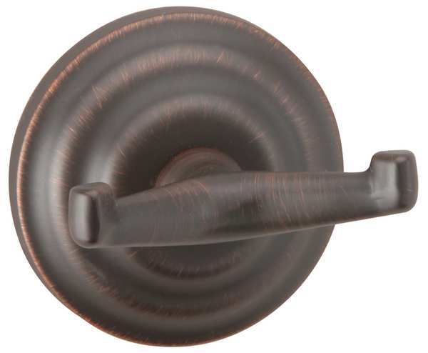 Bathroom Hook, 2 Hook, 2-3/8In, Oil Rubbed