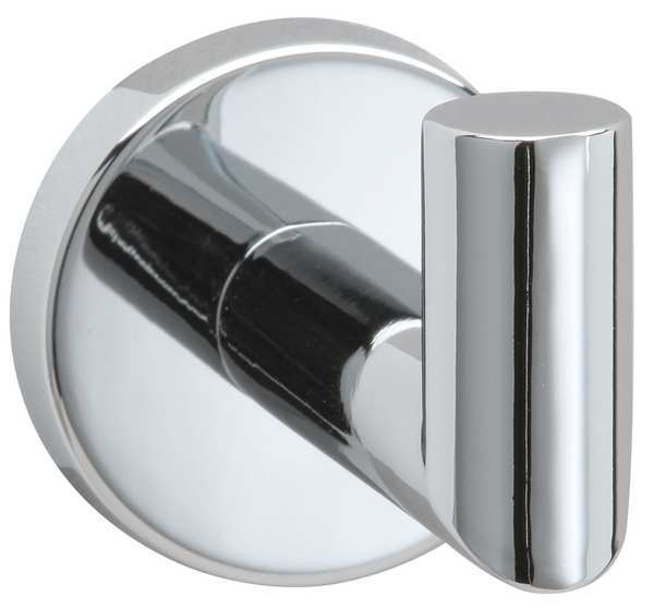 Bathroom Hook, 1 Hook, 2-7/8In D, Chrome