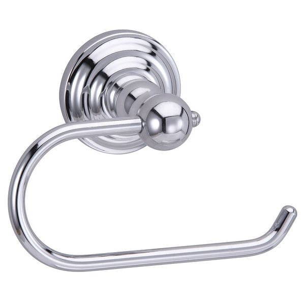 Toilet Paper Holder, Single Post, Zamac