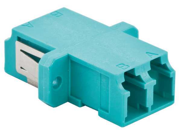 Fiber Optic Adapter, LC, Aqua, PK6
