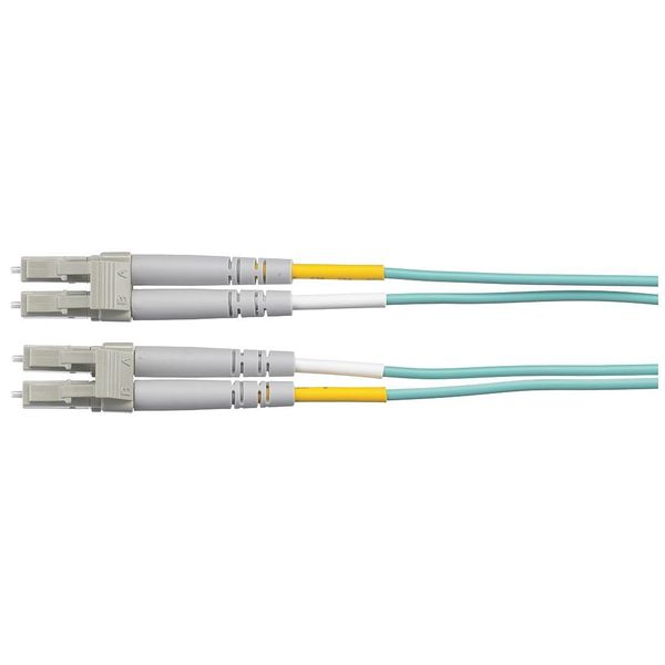 Fiber Optic Patch Cord, Aqua, 16.40 ft.