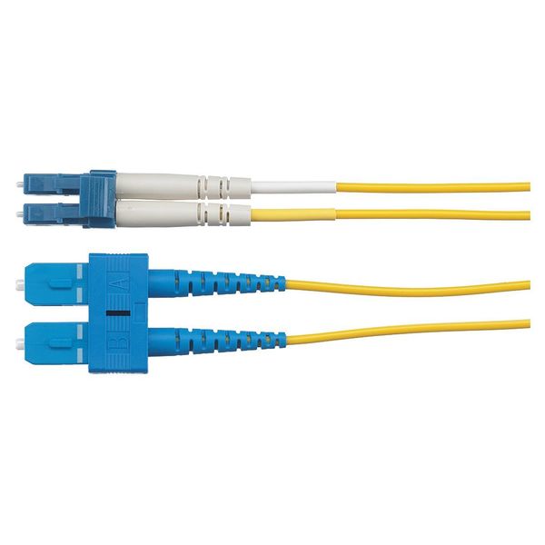 Fiber Optic Patch Cord, Yellow, 3.28 ft.