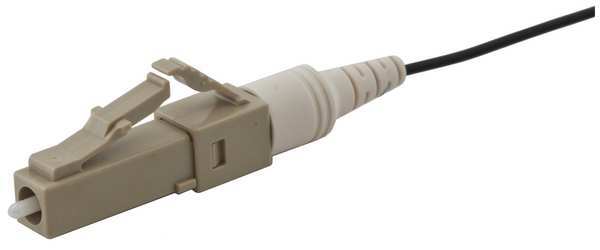 Fiber Optic Connector, Fiber, Beige, PK12