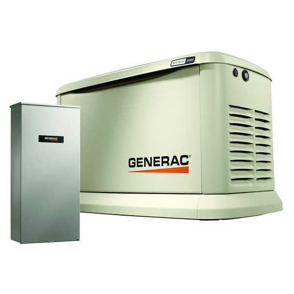 Automatic Standby Generator, Liquid Propane/Natural Gas, Single Phase, 120V AC/240V AC