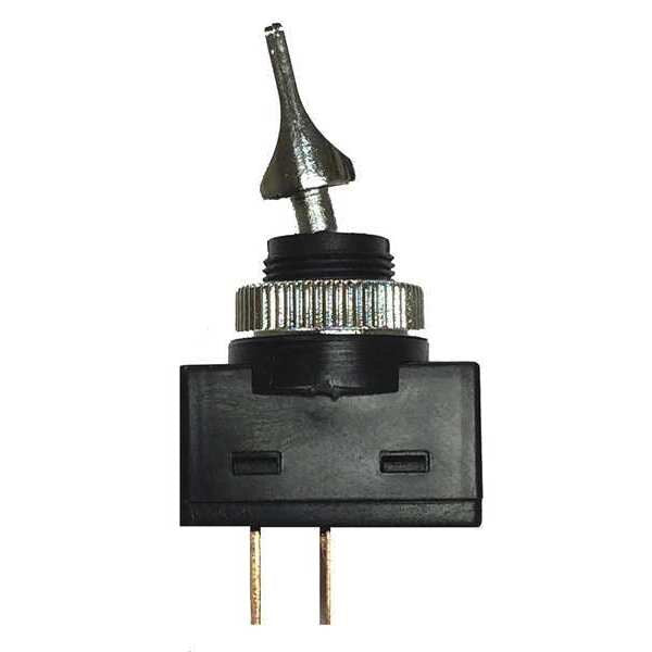 Toggle Switch, SPST, Silver, Panel Mount