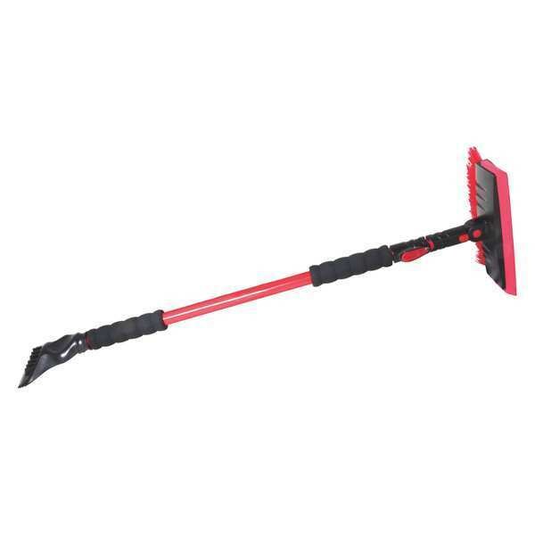 Snow Brush, 54 in. L, Foam Grip, Assorted