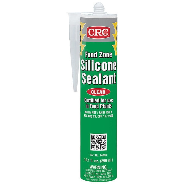 Sealant, 10.1 oz, Cartridge, Clear, Polydimethylsiloxane Base