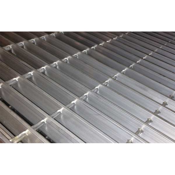 Metal Grating, Smooth, 24In. W, 1In. H