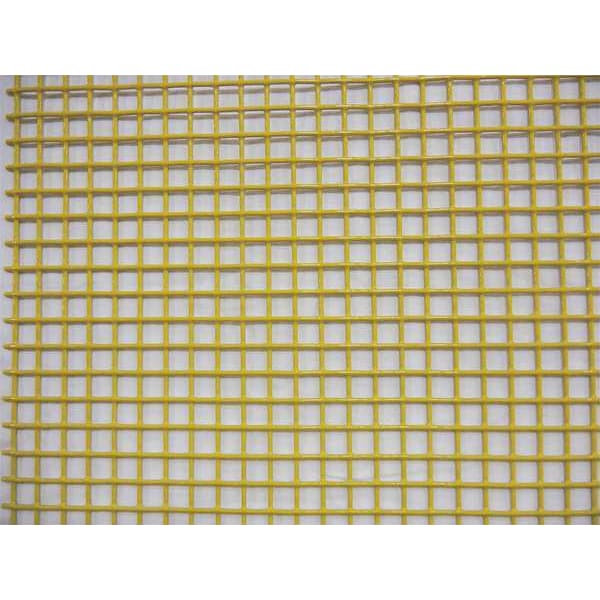 Wire Mesh, 4 ft W, 96 in L, 0.063 in Wire Dia, Yellow