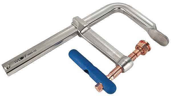 12 in F-Clamp Copper-Plated Steel Handle and 7 in Throat Depth