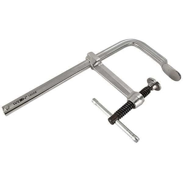 18 in F-Clamp Steel Handle and 4 3/4 in Throat Depth