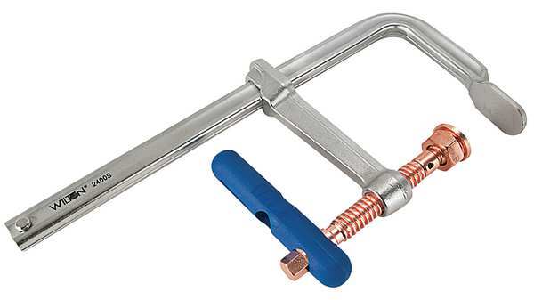 16 in F-Clamp Copper-Plated Steel Handle and 4 3/4 in Throat Depth