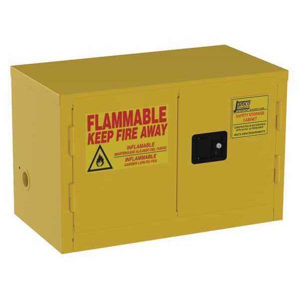 Flammable Safety Cabinet, 11 gal., Yellow
