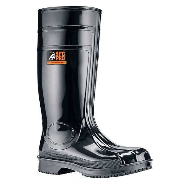 Size Men's 13, Women's 15 Unisex Plain Boots, Black