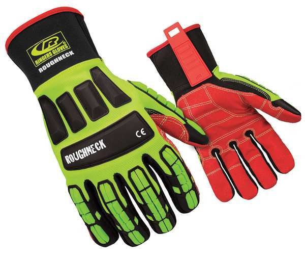 Mechanics Gloves, Impact Protection, M, PR