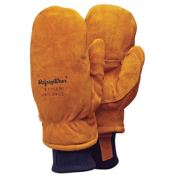 Cold Protection Mitt Gloves, Fleece Lining, XL