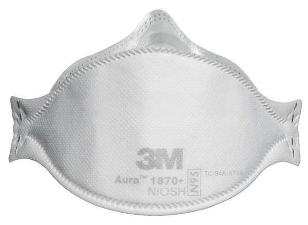 N95 Disposable Healthcare Respirator, Universal, White, PK20