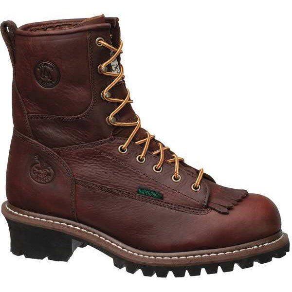 Size 12 Men's 8 in Work Boot Steel Work Boot, Chocolate