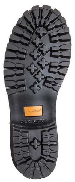 Size 15 Men's 8 in Work Boot Steel Work Boot, Chocolate