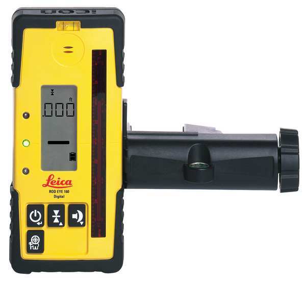 Laser Receiver, Digital, Plastic, 1/4-20 in