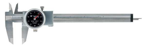 Dial Caliper, Stainless Steel, Black
