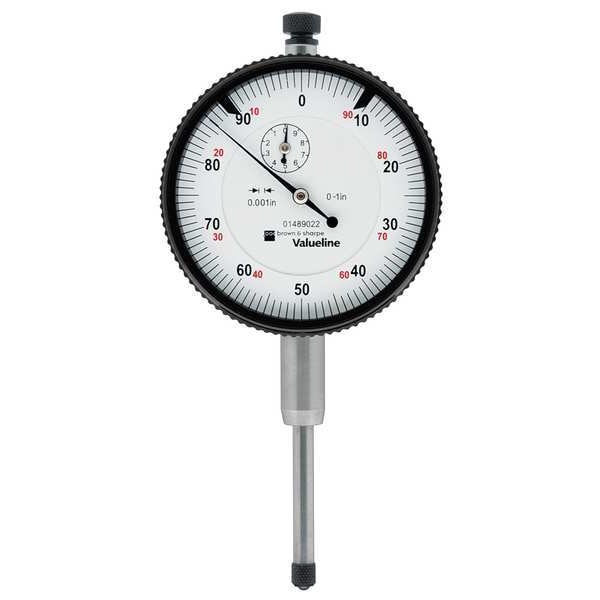 Dial Indicator, 0 to 1 In, 0-100