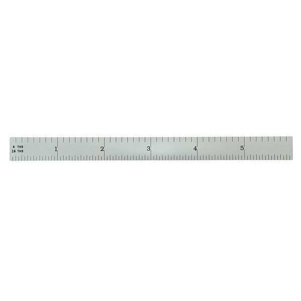 Steel Rule, Chrome, 6
