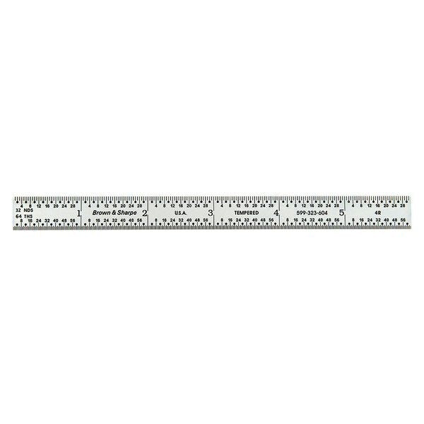 Steel Rule, Chrome, 6