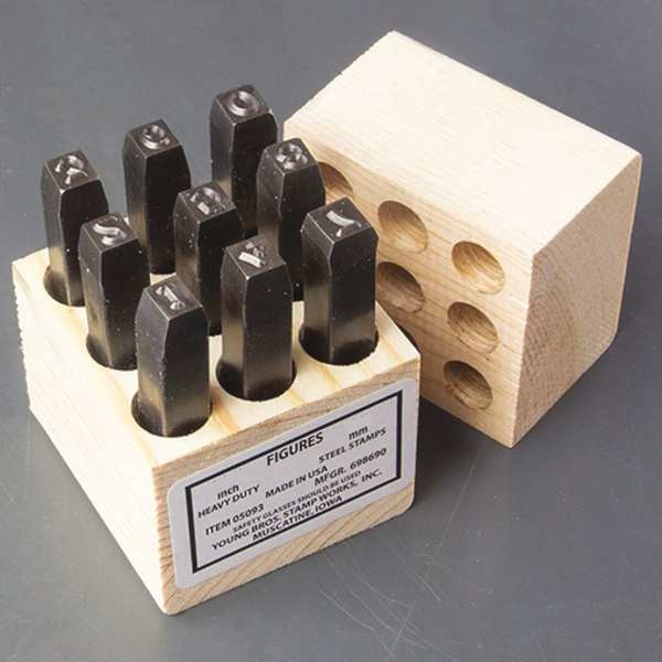 Steel Stamps Set, 3-3/4
