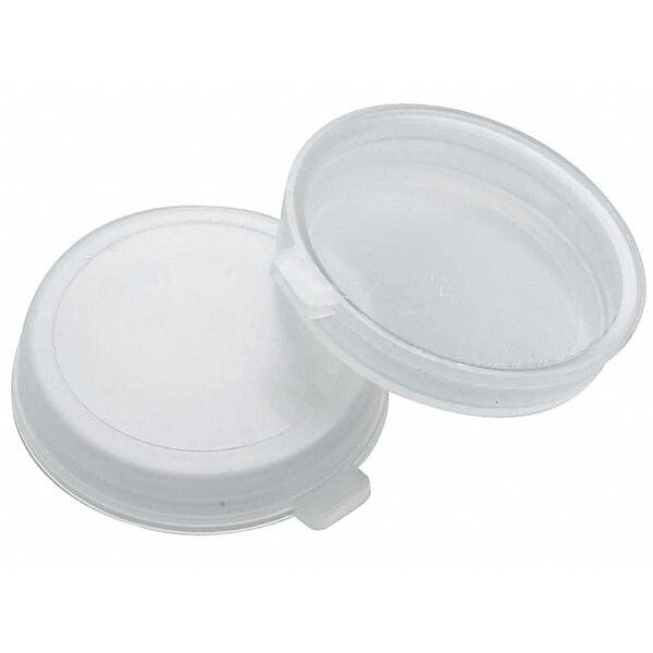 Snap Cap, Polyethylene, White Clear, PK200