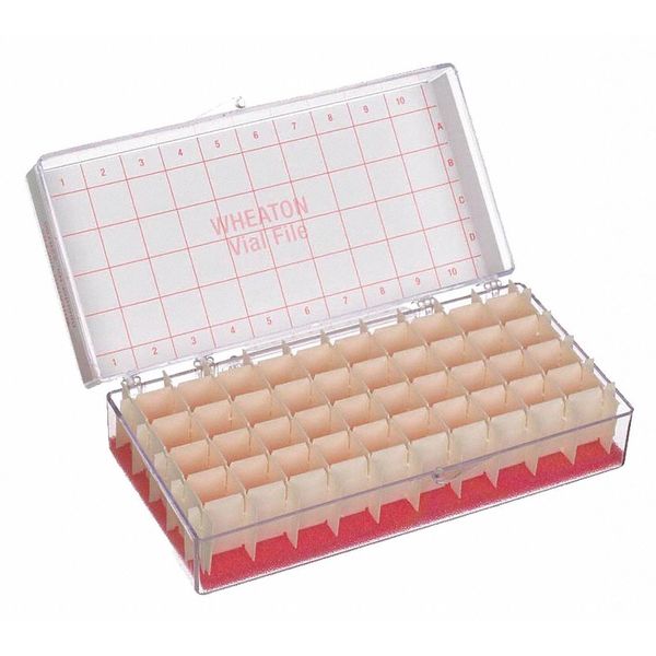 Vial Store Case, Holds 40 Test Tubes, PK6