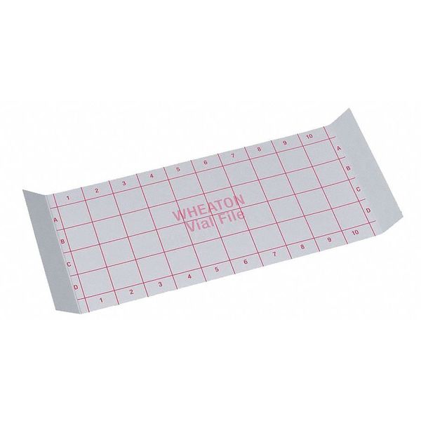 Index Card, For 40 Vials Store Case, PK35