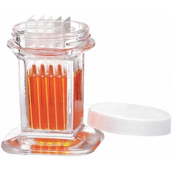 Coplin Jar w/Cap, Capacity 10 Slides, PK6