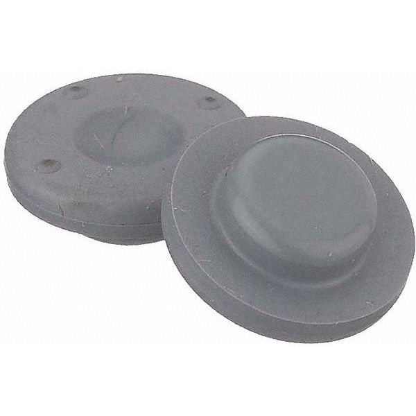 Straight Plug Stopper, Gray, PK1000