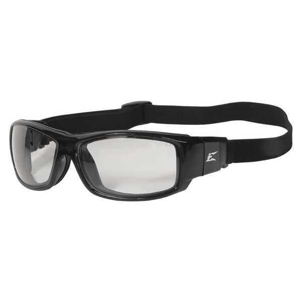 Safety Glasses, Wraparound Clear Polycarbonate Lens, Scratch-Resistant